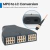 ICC LC MPO Fiber Optic Cassette, OM1 Multimode 62.5/125, 24 Fiber, Plug and Play Module with Beige LC Adapters, MPO to LC Conversion Fiber Patch Panels view 4