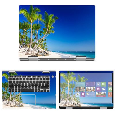 Decalrus - Protective Decal Flames Skin Sticker for Dell Inspiron 5591 2-in-1 (15.6" Screen) case Cover wrap DEinspiron2in1_5591-123