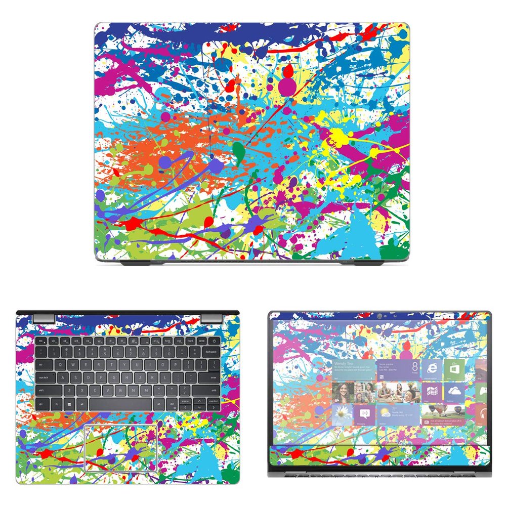 Decalrus - Protective Decal Paint Splatter Skin Sticker for Dell Inspiron 5493 (14" Screen) case Cover wrap DEinspiron14_5493-89