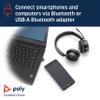 Plantronics - Voyager 4210 UC USB-A with Charge Stand (Poly) - Bluetooth Single-Ear (Monaural) Headset - Connect to PC, Mac, & Desk Phone - Noise Canceling - Works with Teams, Zoom & more view 3