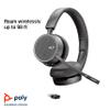 Plantronics - Voyager 4210 UC USB-A with Charge Stand (Poly) - Bluetooth Single-Ear (Monaural) Headset - Connect to PC, Mac, & Desk Phone - Noise Canceling - Works with Teams, Zoom & more view 4