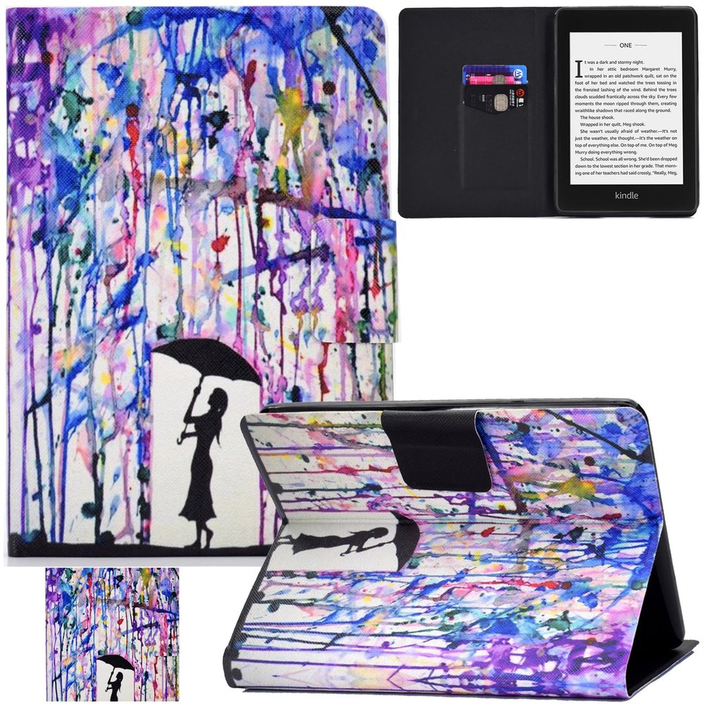 Artyond Case for Kindle Paperwhite 10th Generation 2018, Lightweight Slim Folio Cover with Auto Wake/Sleep Protective Case for Amazon Kindle Paperwhite 10th Generation 2018 Release, Pigment Girl