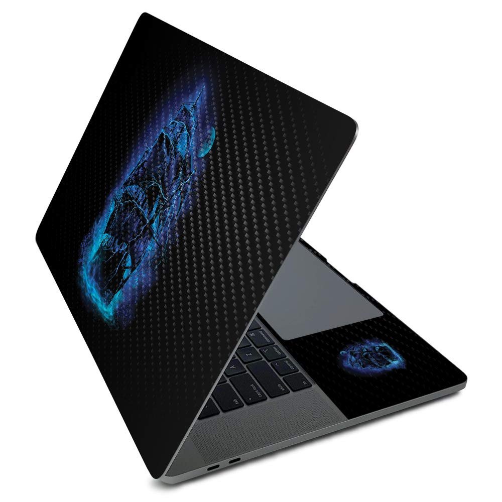 MightySkins Carbon Fiber Skin for Apple MacBook Pro 16" (2020) - Pirate Storm | Protective, Durable Textured Carbon Fiber Finish | Easy to Apply, Remove, and Change Styles | Made in The USA