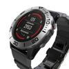 DKEnjoy Stainless Steel Bezel Ring Adhesive Cover Anti Scratch Dial Protector Compatible for Garmin Fenix 5X/Fenix 5X Plus Smartwatch (A-Silver) view 2