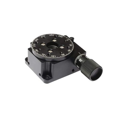 MRS-X39.6 Manual Worm Gear Optical Rotary Table- Hollow 11 Fine Adjustment Turntable Rotating Platform Rotation Stage
