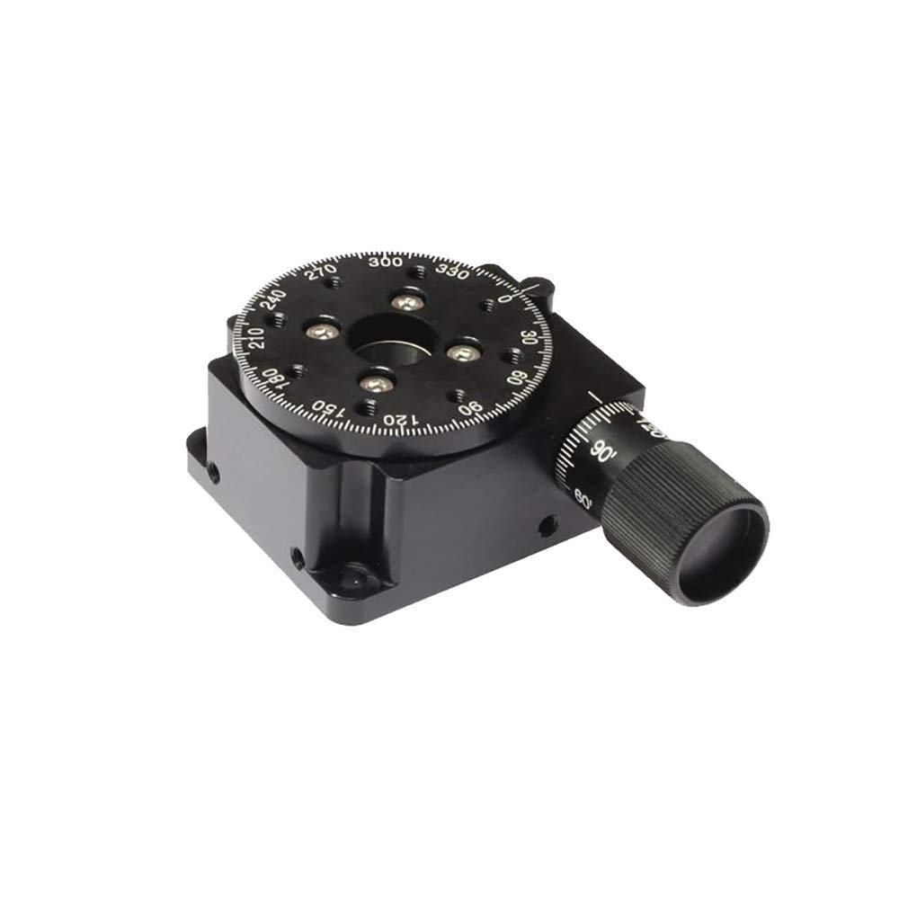 MRS-X39.6 Manual Worm Gear Optical Rotary Table- Hollow 11 Fine Adjustment Turntable Rotating Platform Rotation Stage