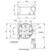 MRS-X39.6 Manual Worm Gear Optical Rotary Table- Hollow 11 Fine Adjustment Turntable Rotating Platform Rotation Stage view 2