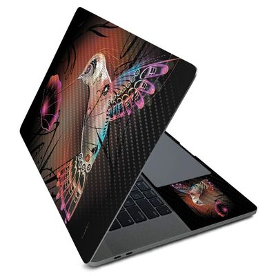 MightySkins Carbon Fiber Skin for Apple MacBook Pro 16" (2020) - Cyborg Nature | Protective, Durable Textured Carbon Fiber Finish | Easy to Apply, Remove, and Change Styles | Made in The USA