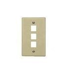 45-933-BU, Connector Accessories Standard Datacom Wall Plate Ivory Bulk (50 Items)