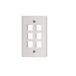 45-936-BU, Connector Accessories Standard Datacom Wall Plate Ivory Bulk (50 Items)