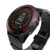 DKEnjoy Stainless Steel Bezel Ring Adhesive Cover Anti Scratch Dial Protector Compatible for Garmin Fenix 5X/Fenix 5X Plus Smartwatch (A-Red) view 2