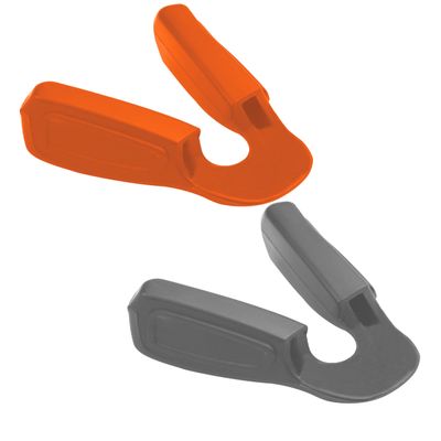 Replacement Nosepieces Nose Pads for Oakley Jaw-Breaker OO9290/Jaw-Breaker Asian Fit OO9270 Sunglass - Gray + Orange