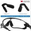 Replacement Nosepieces Nose Pads for Oakley Jaw-Breaker OO9290/Jaw-Breaker Asian Fit OO9270 Sunglass - Gray + Orange view 2