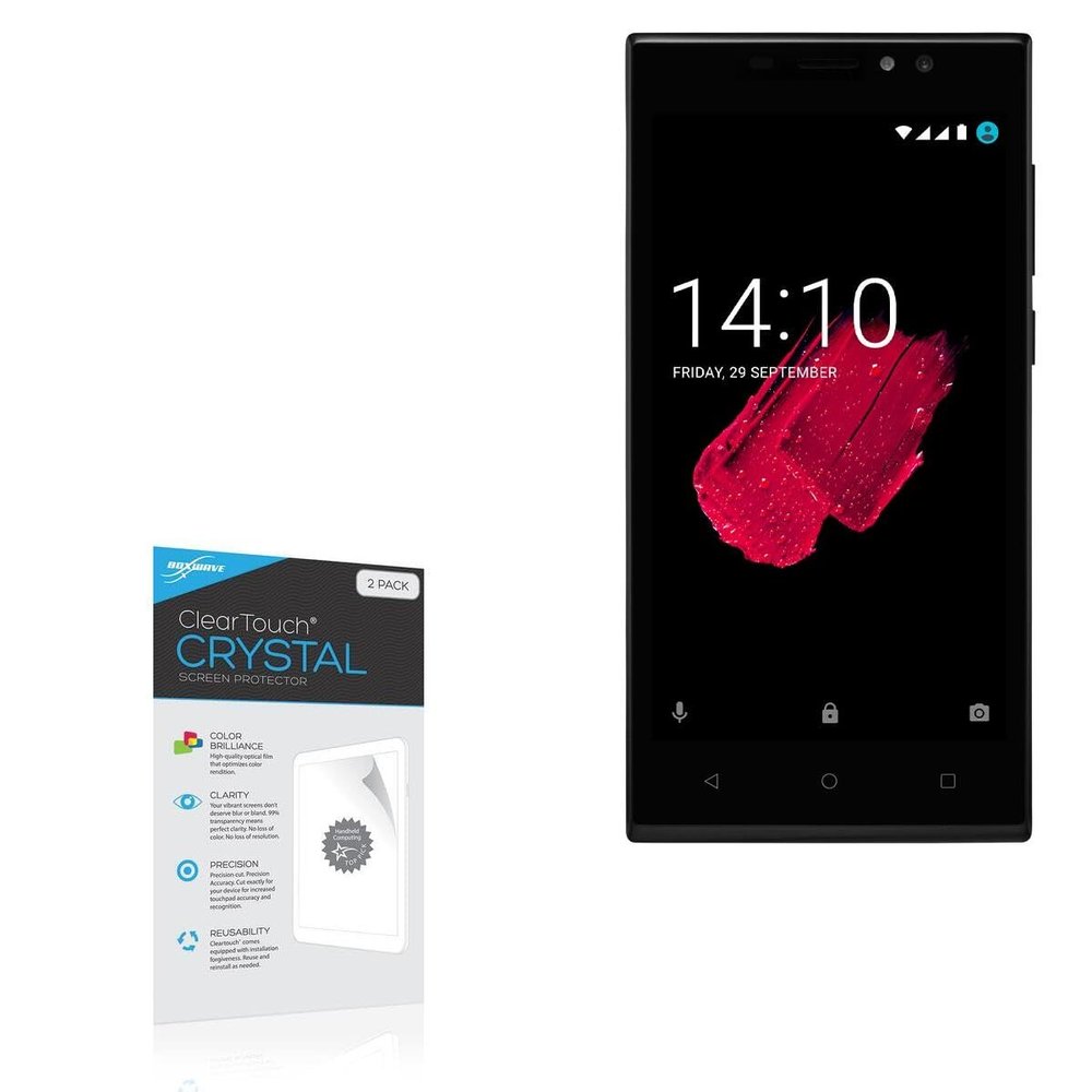BoxWave Screen Protector Compatible with Prestigio Muze C7 LTE - ClearTouch Crystal (2-Pack), HD Film Skin - Shields from Scratches