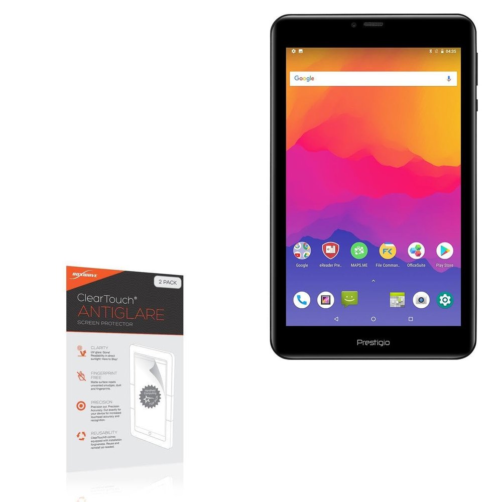 BoxWave Screen Protector Compatible with Prestigio Grace 5778 4G - ClearTouch Anti-Glare (2-Pack), Anti-Fingerprint Matte Film Skin