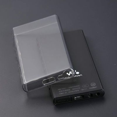BestforYou for Sony Walkman NW-A100 A105 A106 Case,Soft Clear TPU Protective Skin Case Cover for Sony Walkman NW-A100 A105 A105HN A106 A106HN A107 A100TPS (Without Glass, Clear Black)