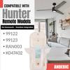 Anderic Wall Mount Bracket for Hunter 99122, 99123, RAN003, K047402 and Other Same Style Handheld Remote Control transmitters - 99122WM - White view 4