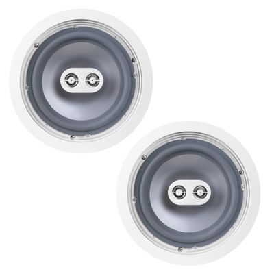 OSD Audio ICE600TTWRS 6.5" Dual Tweeter Stereo Ceiling Speaker Weather Proof - 2 Pack