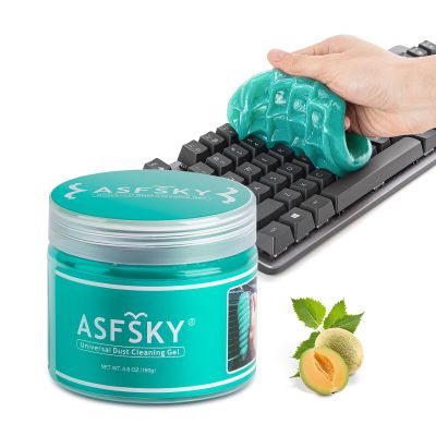 ASFSKY Keyboard Cleaning Gel Keyboard Cleaner Adheres to Dust and Debris in The Crevices of The Keyboard, Also Suitable for Car Interior Cleaning, Office Cleaning, Electronics Cleaning