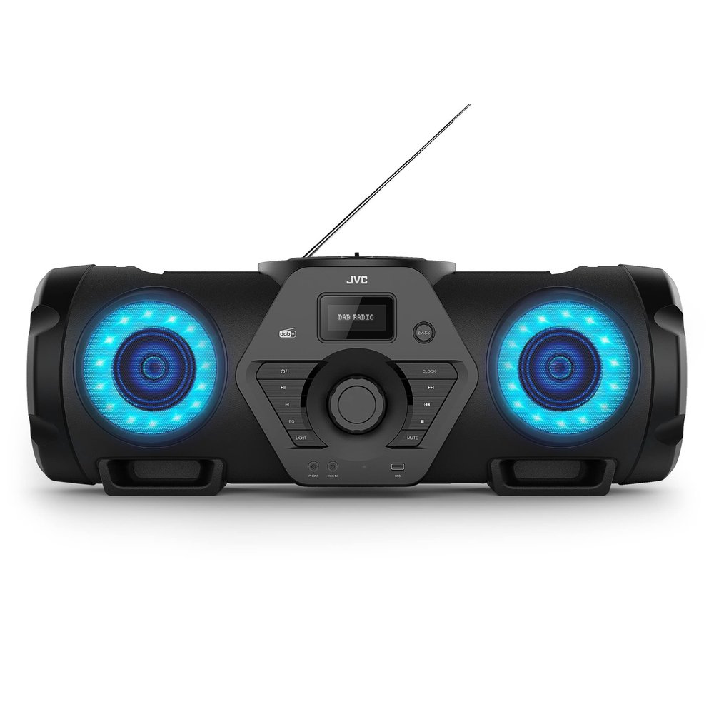 JVC RV-NB300DAB Boomblaster, Black, One Size