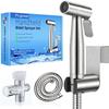 New Version Handheld Bidet Sprayer for Toilet, Premium Stainless Steel Bathroom Bidet Sprayer Set, Baby Cloth Diaper Sprayer with Superior Complete Spray Hoses Kit, Support Wall or Toilet Mount view 1