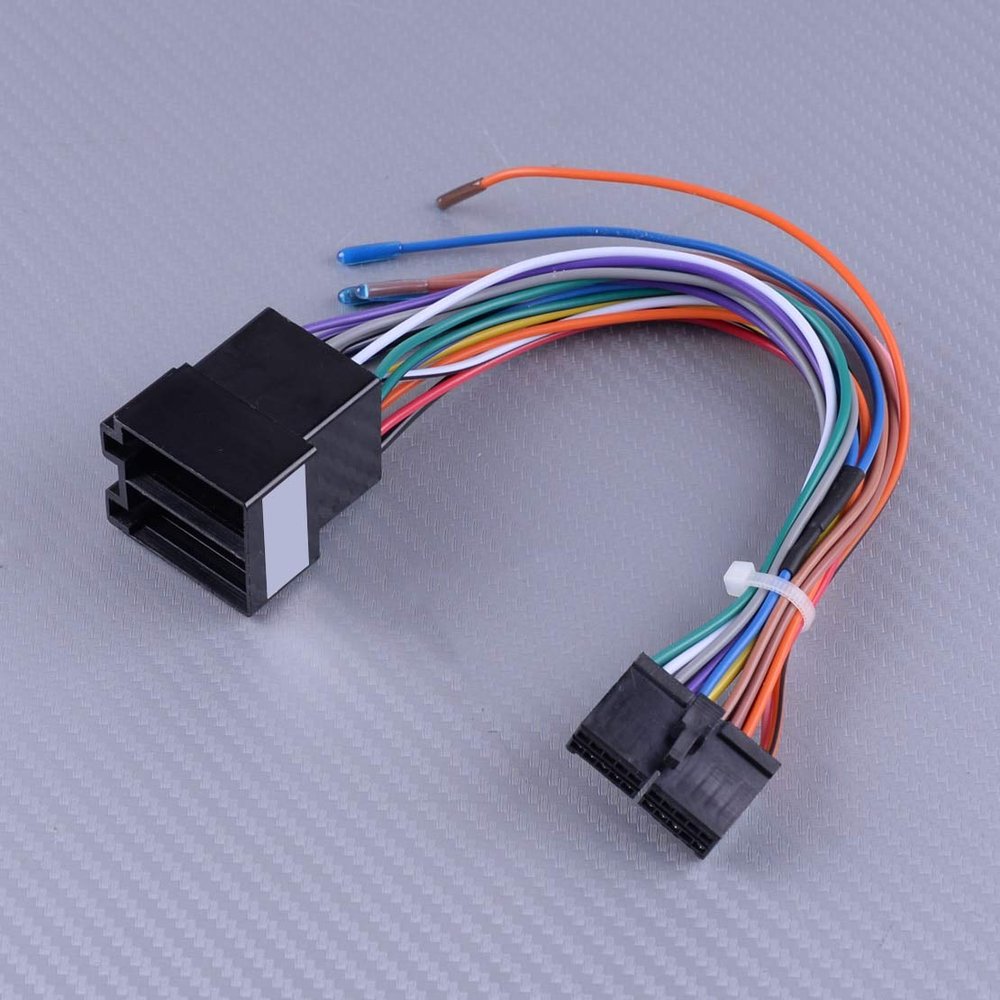 Mathenia Car Parts, 20 Pins Plastic ISO Wiring Harness Connector Adaptor for ISO Android Car Stereo Lead