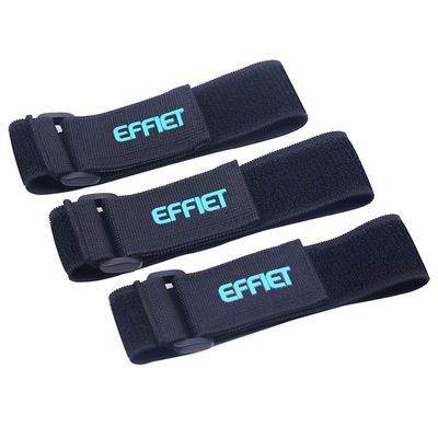3 Packs Elastic Hook and Loop Cinch Straps for Car Visor Glasses Holder, EFFIET Adjustable Storage Strap Extension Cord Wrap Magic Securing Organizer for Camping Gear, Yoga Mat, Knee Pad Strap