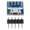 WMYCONGCONG 20 PCS Micro USB Power Adapter 5-Pin Board 2.54mm 5V Breakout Module with Male Pin Header view 2