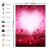 RUINI Valentine's Photography Backdrop Red Hearts Love Theme Shiny Sparkling Bokeh Party Decorations Banner (Not Glitter) 5x7FT view 4