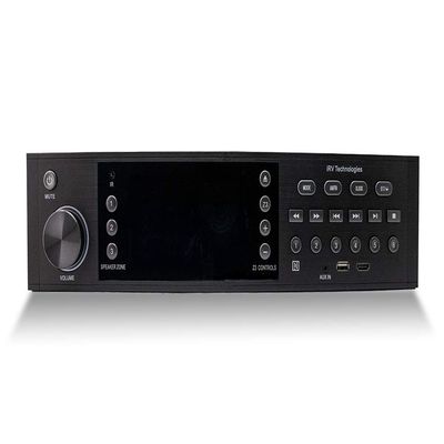 iRV Technology iRV68 AM/FM/CD/DVD/MP3/MP4/HDMI in&out w/ARC/Digital 5.1/Surround Sound /Bluetooth /NFC,3 Zone Independent Wall Mount RV Radio Stereo w/APP Control, USB charge both Android/Apple