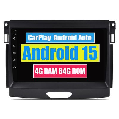 RoverOne Car Stereo Bluetooth Radio Multimedia Head Unit GPS Navigation for Ford Ranger Raptor 2016 2017 2018 2019 with Touch Screen Android DSP MirrorLink