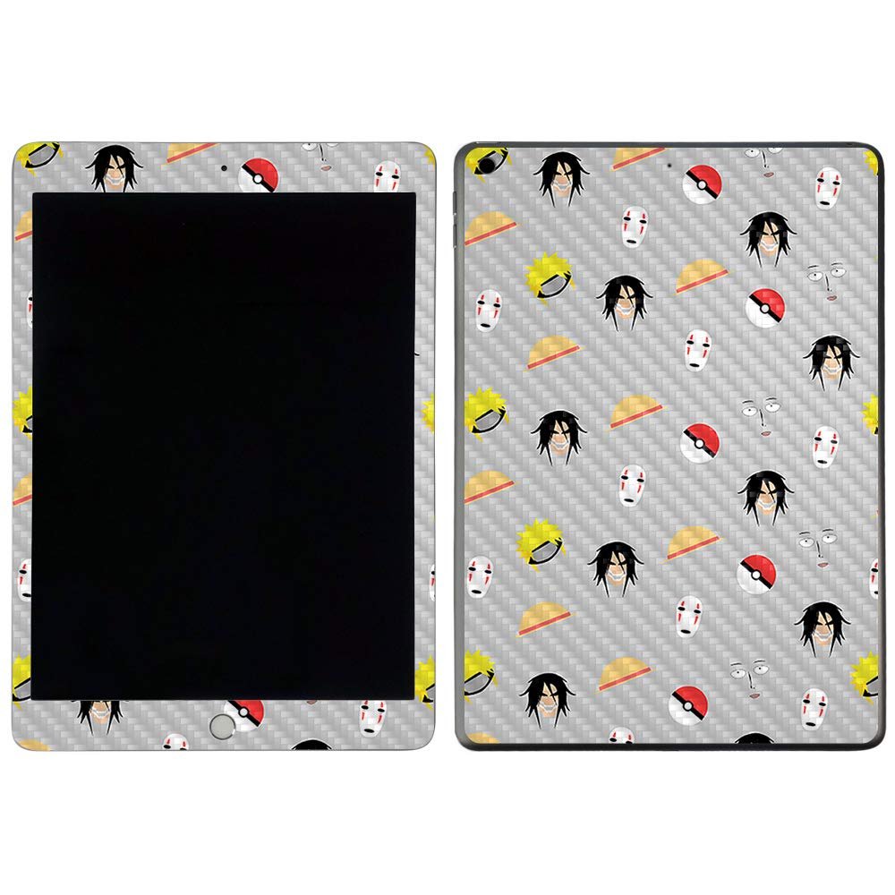 MightySkins Carbon Fiber Skin For Apple iPad 7th Gen. (10.2" 2019) - Why So Serious | Protective, Durable Textured Carbon Fiber Finish | Easy To Apply, Remove, and Change Styles | Made in the USA, Model: CF-APIP1019-Why So Serious