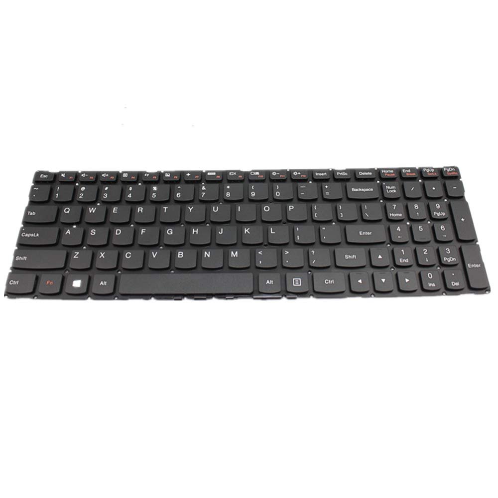 Replacement Laptop Keyboard for Lenovo for Flex 4-1130 Black US English Layout Without Backlight