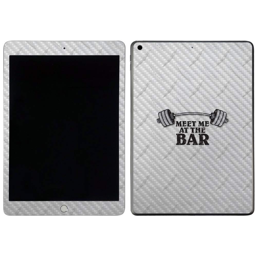 MightySkins Carbon Fiber Skin for Apple iPad 7th Gen. (10.2" 2019) - Meet Me at The Bar | Protective, Durable Textured Carbon Fiber Finish | Easy to Apply, Remove, and Change Styles | Made in The USA