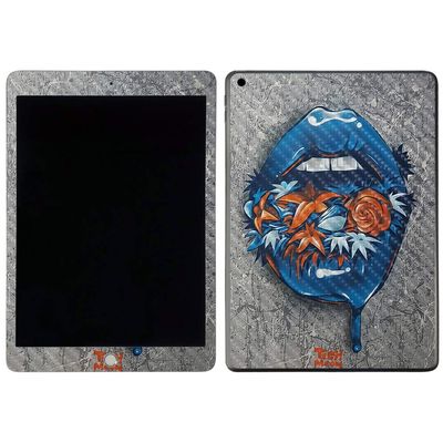MightySkins Carbon Fiber Skin For Apple iPad 7th Gen. (10.2" 2019) - Colorful Flowers | Protective, Durable Textured Carbon Fiber Finish | Easy To Apply, Remove, and Change Styles | Made in the USA, CF-APIP1019-Colorful Flowers