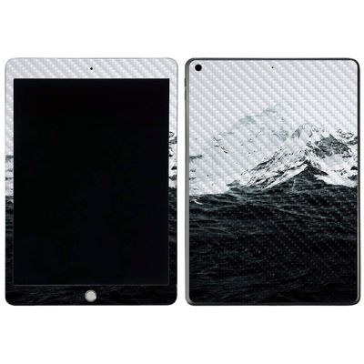 MightySkins Carbon Fiber Skin for Apple iPad 7th Gen. (10.2" 2019) - Mountain Waves | Protective, Durable Textured Carbon Fiber Finish | Easy to Apply, Remove, and Change Styles | Made in The USA