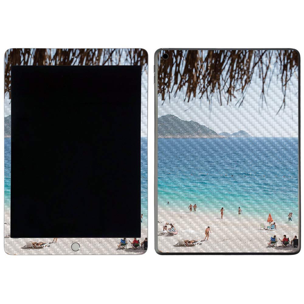 MightySkins Carbon Fiber Skin For Apple iPad 7th Gen. (10.2" 2019) - Love Is Art | Protective, Durable Textured Carbon Fiber Finish | Easy To Apply, Remove, and Change Styles | Made in the USA (CF-APIP1019-Love Is Art)