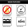Kable Kontrol Flame Retardant Split Wire Loom Tubing 1-1/4 Inch 200 Ft Long - Black Self-Extinguishing Wire Conduit Cover for Cords - Corrugated Tubing and Protector  Durable Polypropylene view 3