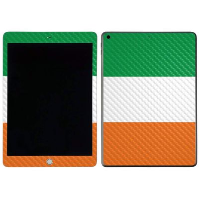 MightySkins Carbon Fiber Skin for Apple iPad 7th Gen. (10.2" 2019) - Irish Flag | Protective, Durable Textured Carbon Fiber Finish | Easy to Apply, Remove, and Change Styles | Made in The USA