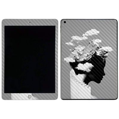 MightySkins Carbon Fiber Skin for Apple iPad 7th Gen. (10.2" 2019) - Cloudy Day | Protective, Durable Textured Carbon Fiber Finish | Easy to Apply, Remove, and Change Styles | Made in The USA