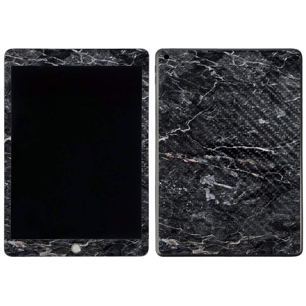 MightySkins Carbon Fiber Skin for Apple iPad 7th Gen. (10.2" 2019) - Onyx Marble | Protective, Durable Textured Carbon Fiber Finish | Easy to Apply, Remove, and Change Styles | Made in The USA