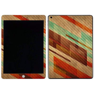 MightySkins Carbon Fiber Skin For Apple iPad 7th Gen. (10.2" 2019) - Tropical Stripes | Protective, Durable Textured Carbon Fiber Finish | Easy To Apply, Remove, and Change Styles | Made in the USA (CF-APIP1019-Tropical Stripes)