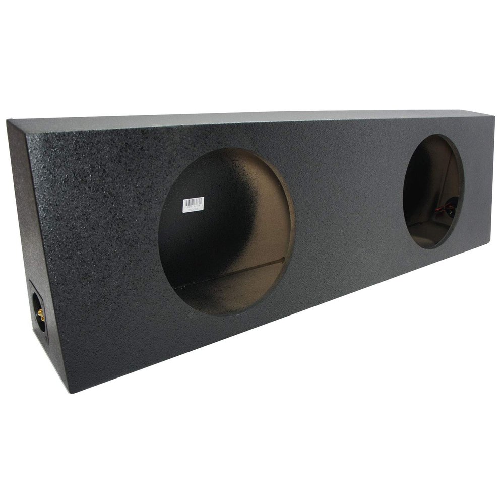 American Sound Connection Universal Regular Standard Truck Cab Dual 12" Sub Box Enclosure - Rhino Coated
