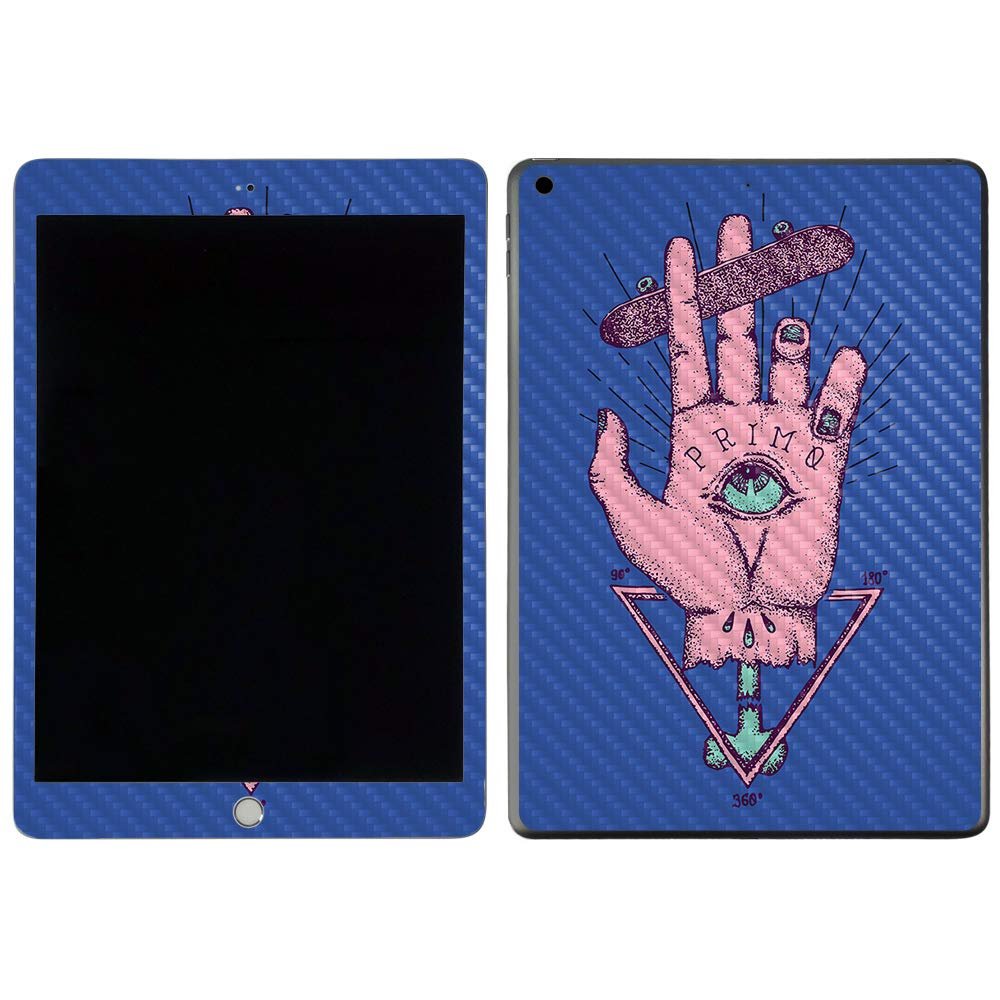 MightySkins Carbon Fiber Skin for Apple iPad 7th Gen. (10.2" 2019) - God of Skate | Protective, Durable Textured Carbon Fiber Finish | Easy to Apply, Remove, and Change Styles | Made in The USA