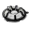 HDBUBALUS Motorbike Speaker Grill Masks Front Brust Trim Grill Cover Fit for Harley Touring Electra Glide Ultra Classic Street Glide FLHX CVO Black view 3