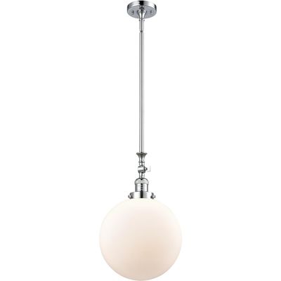 Innovations Lighting 206-PC-G201-12-LED XX-Large Beacon 1 Light Mini Pendant, Polished Chrome