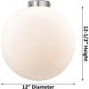 Innovations Lighting 206-PC-G201-12-LED XX-Large Beacon 1 Light Mini Pendant, Polished Chrome view 4