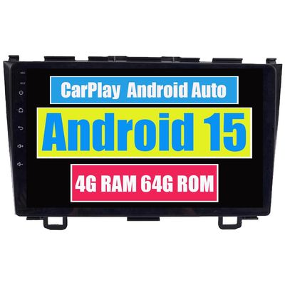 RoverOne Car Stereo Bluetooth Radio GPS Navigation Multimedia Head Unit for Honda CR-V CRV 2006 2007 2008 2009 2010 2011 with Touch Screen Android DSP MirrorLink