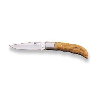 Joker Artisan Pocket Knife Pointer NO08, with Olive Wood Handle, Stainless Steel Ferrule, MOVA Blade 3.74 inches, Fishing Tool, Hunting, Camping and Hiking