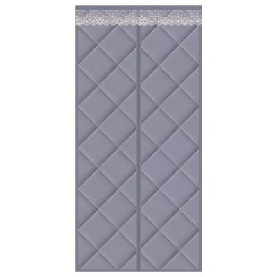WUZMING-Thermal Insulated Door Curtain, Magnetic Self-Priming Curtain Cold Protection Easy to Install Used for Patio Door Corridor Door, 50 Sizes (Color : Silver Gray, Size : 150x210cm)